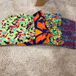 Set of four Tall Curvy LuLaRoe Leggings brand new